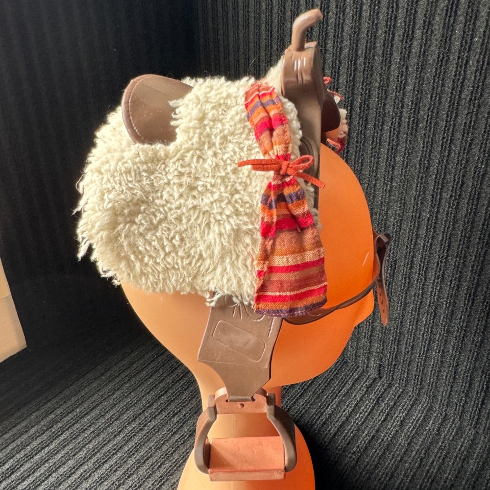 Battat Our Generation Western‎ Horse Saddle Brown Faux Sheepskin 18 inch Doll